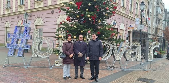 Ambassador Arun Goel visited the City of Bjelovar, where he met with Mayor Dario Hrebak on the 3rd December 2025.