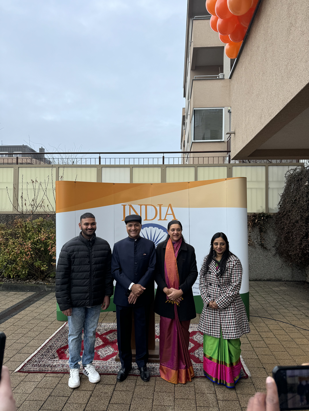 77th Republic Day of India was celebrated with full fervour and joy by Indians and Friends of India at the Chancery premises on 26 January 2026.