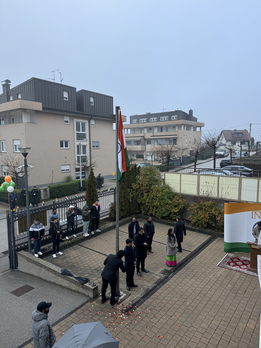 77th Republic Day of India was celebrated with full fervour and joy by Indians and Friends of India at the Chancery premises on 26 January 2026.