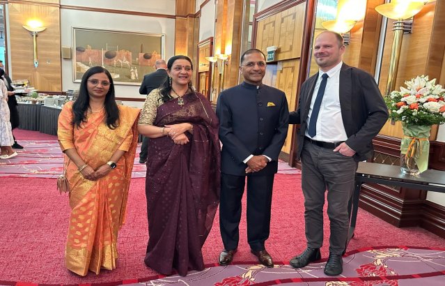 Ambassador Arun Goel Meets with IDY Organizer in Rab On 24 August, Ambassador Arun Goel met with Ms. Bogdana Vukasović, the organiser of the International Day of Yoga (IDY) in Rab.