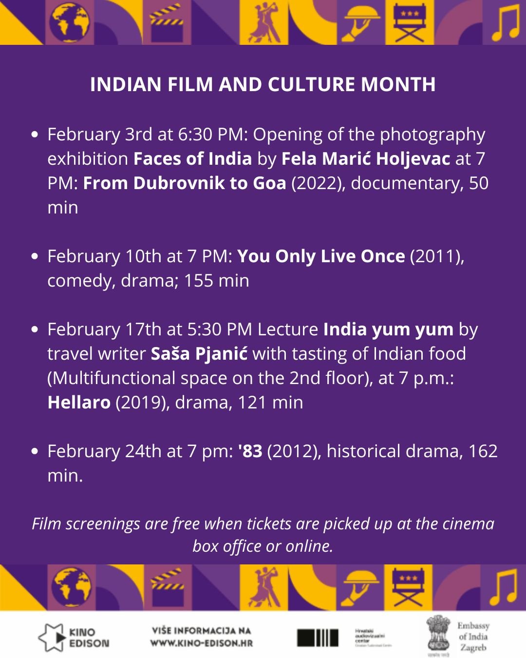 Month of Indian Film & Culture at Kino Edison!