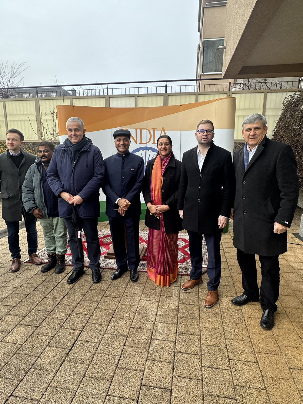 77th Republic Day of India was celebrated with full fervour and joy by Indians and Friends of India at the Chancery premises on 26 January 2026.