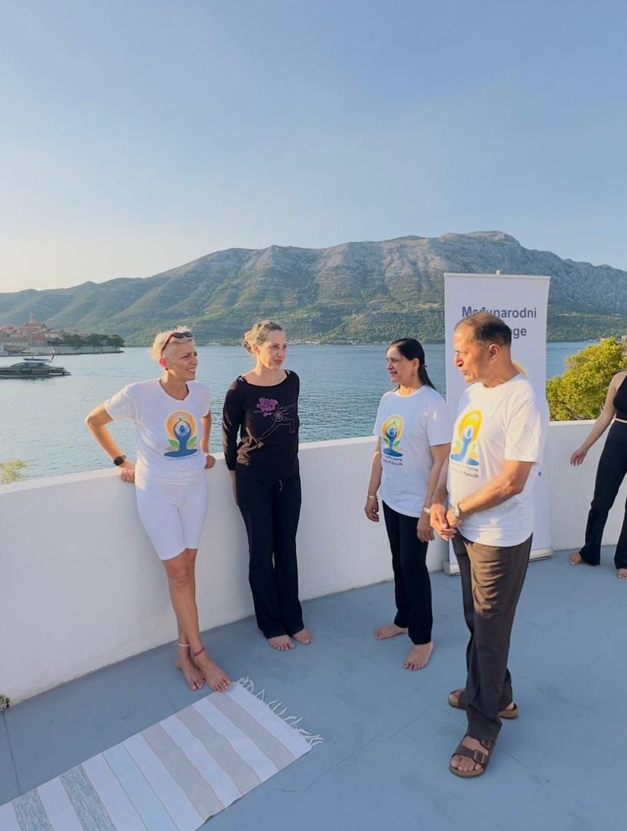 International Day of Yoga in Korčula