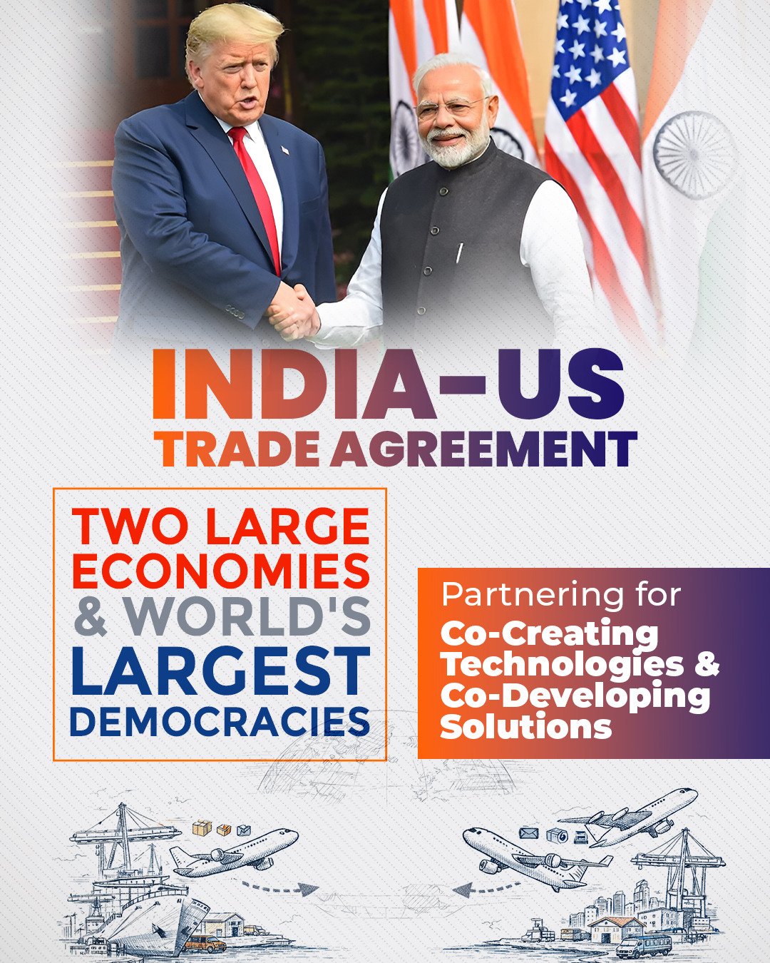 The landmark India-US trade deal reached by Prime Minister Narendra Modi and US President Donald Trump gives a major boost to Indian exports, with our labour-intensive sectors set for big gains.  With investments and collaboration in technology and innovation, this deal opens up new avenues and positions India as a trusted global manufacturing and innovation partner.