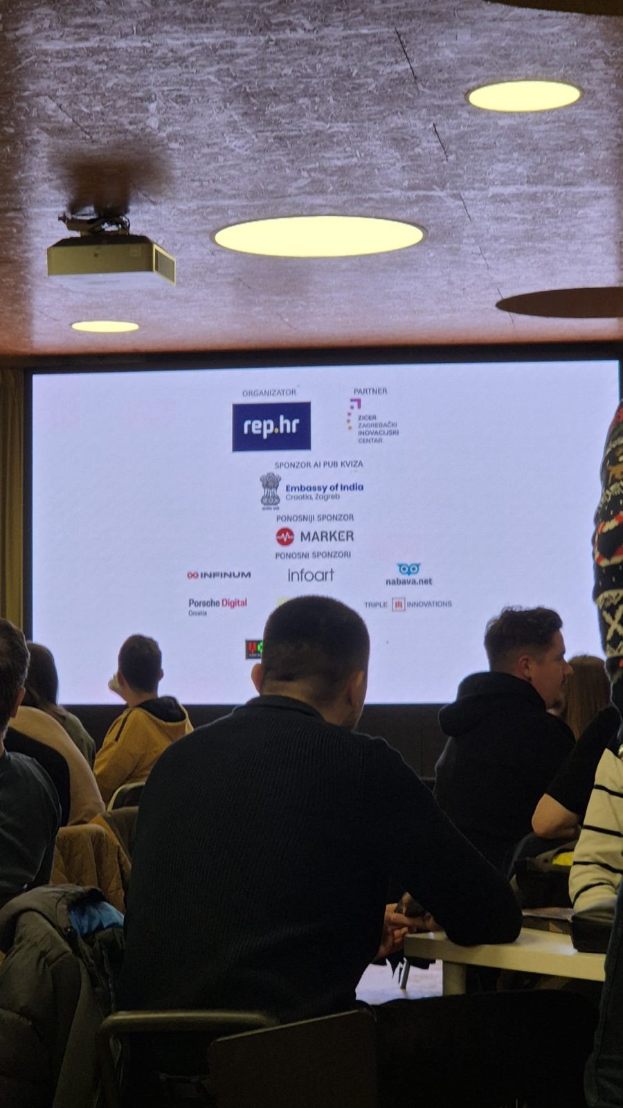 The Embassy of India enjoyed engaging with Croatia’s tech community at the 22nd edition of the IT Pub Quiz at ZICER - Zagrebački inovacijski centar, where a special mini #AI Pub Quiz was held as part of the event, dedicated exclusively to India, artificial intelligence, and the India AI Impact Summit.