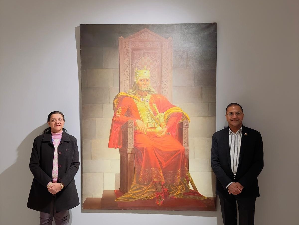 His Excellency Arun Goel, Ambassador of India to Croatia, visited the Klovićevi Dvori Gallery in Zagreb and the exhibition “1100 Years of the Kingdom of Croatia,” which presents Croatia’s rich history, cultural heritage, and statehood tradition. The visit offered an opportunity to explore key historical moments and remarkable works of art that reflect the identity and legacy of the Croatian people.