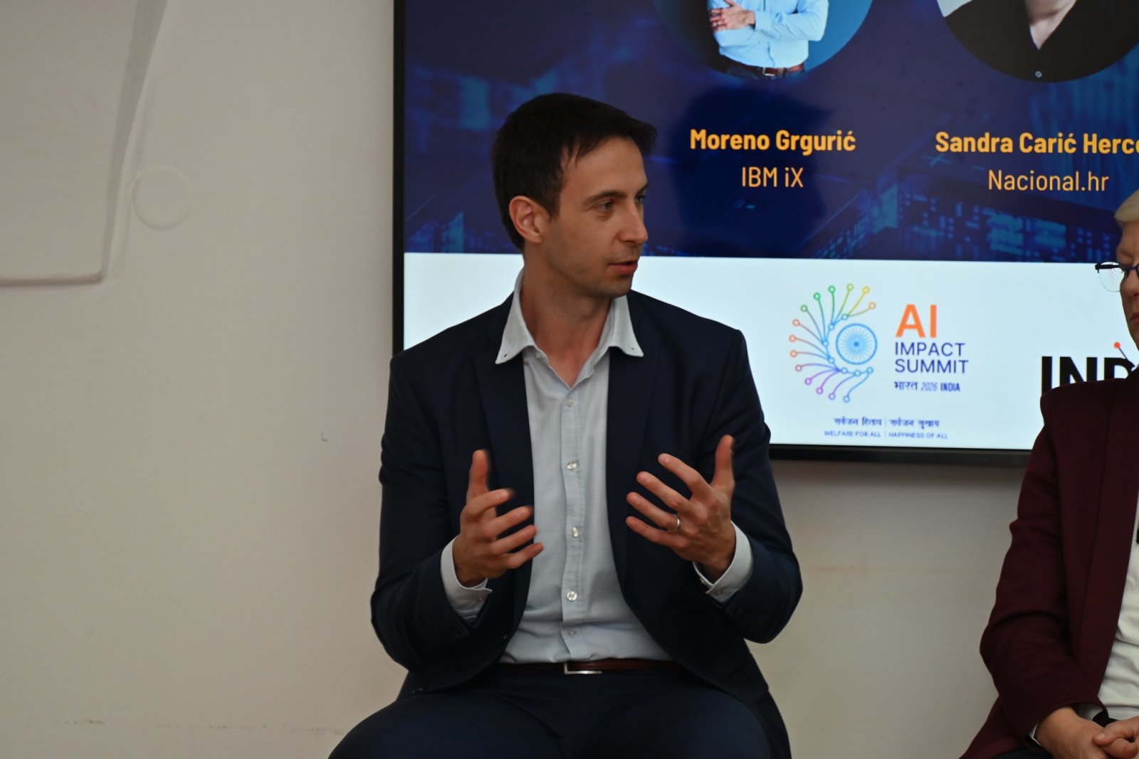 Thematic Session on AI and India - Opportunities for Collaboration including discussion on EU-India FTA The Faculty of Organization and Informatics (UNIZG FOI) in Varaždin hosted a dynamic thematic session and panel discussion titled “Thematic Session on AI & India – Opportunities for Collaboration” along with discussions on recently concluded India-EU FTA. The event was organised in cooperation with the Embassy of India in Zagreb, bringing together students, researchers, industry experts, academics, and public sector representatives.