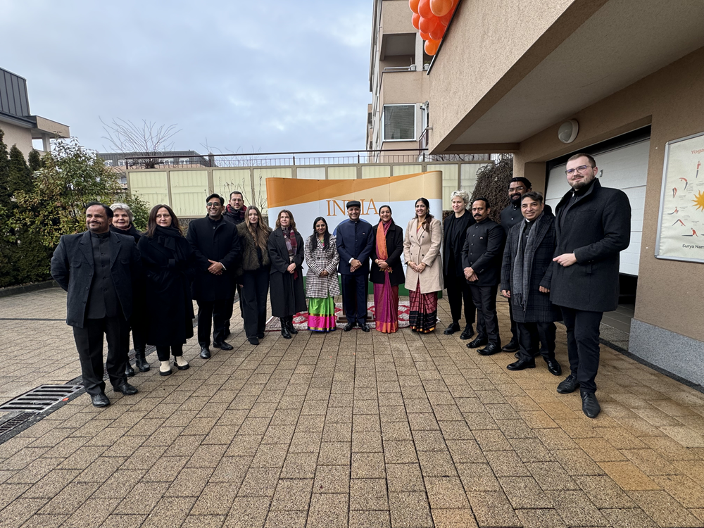 77th Republic Day of India was celebrated with full fervour and joy by Indians and Friends of India at the Chancery premises on 26 January 2026.