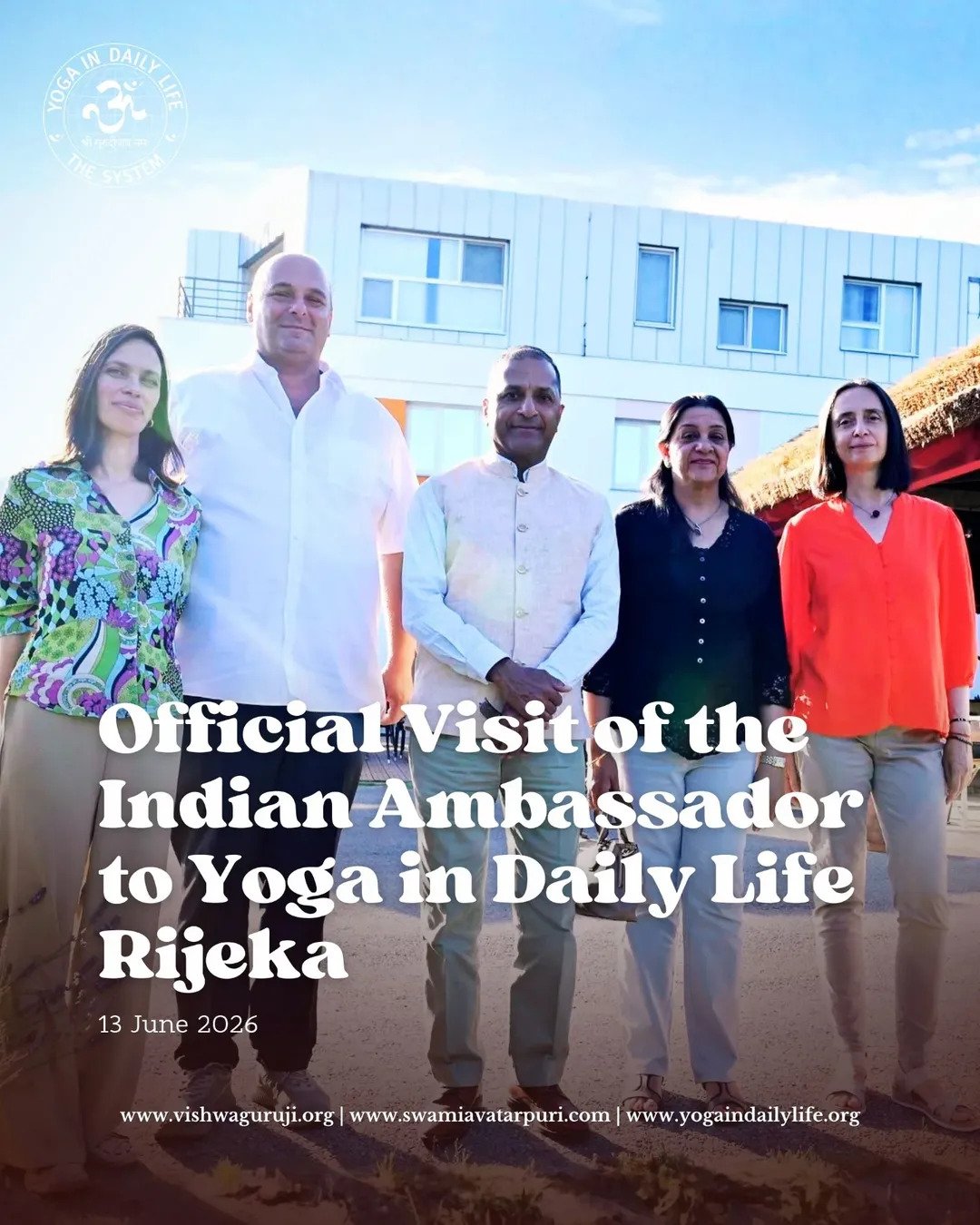 Ambassador visited the Yoga in Daily Life Centre Rijeka and met with the Mayor of Rijeka