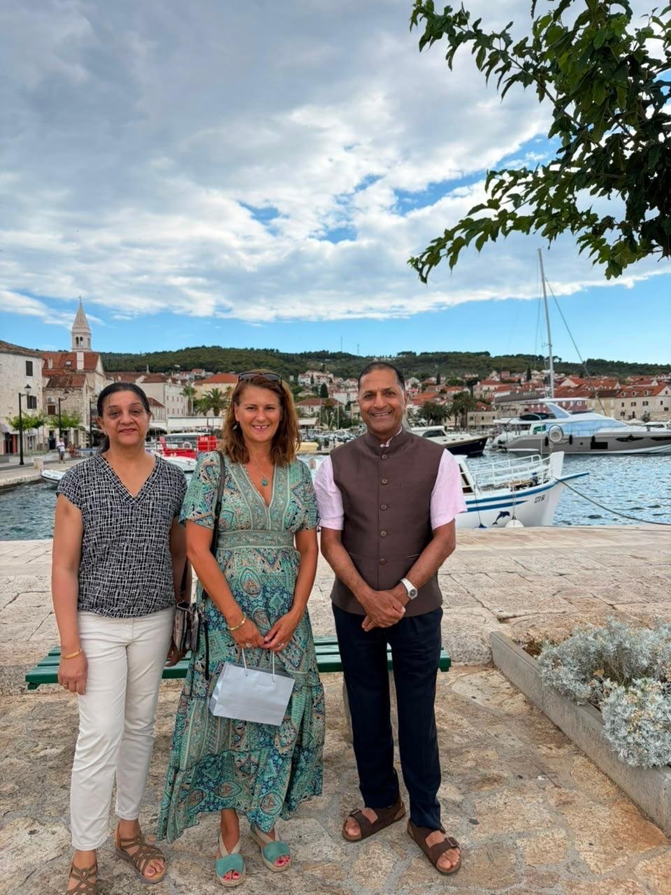 Ambassador Arun Goel met with Ms. Agnes Mutarello-Barna, organiser of the International Day of Yoga in Supetar event