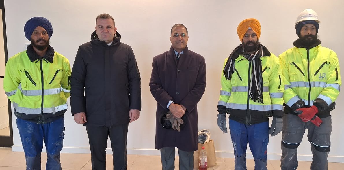 Ambassador Arun Goel visited the City of Bjelovar, where he met with Mayor Dario Hrebak on the 3rd December 2025.