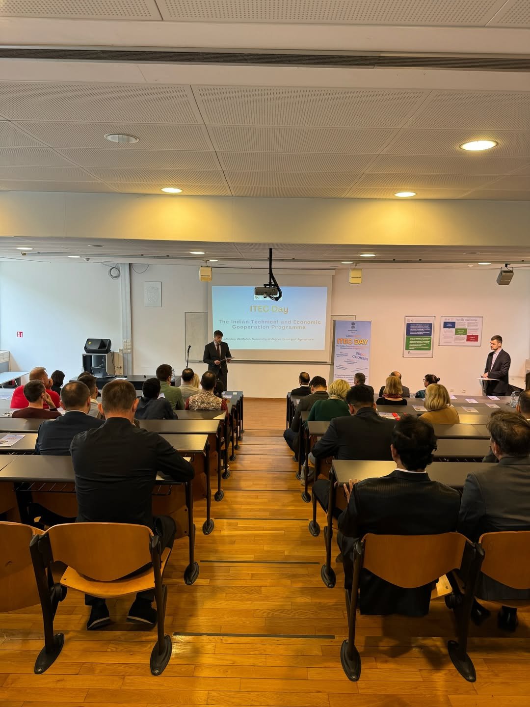 On 23rd of March 2026 we had the pleasure of organising the ITEC Day in collaboration with the University of Zagreb Faculty of Agriculture. The event opened with welcome remarks by Prof. Aleksandar Mešić, PhD, Dean of the Faculty of Agriculture, followed by remarks from H.E. Arun Goel, Ambassador of India to Croatia.