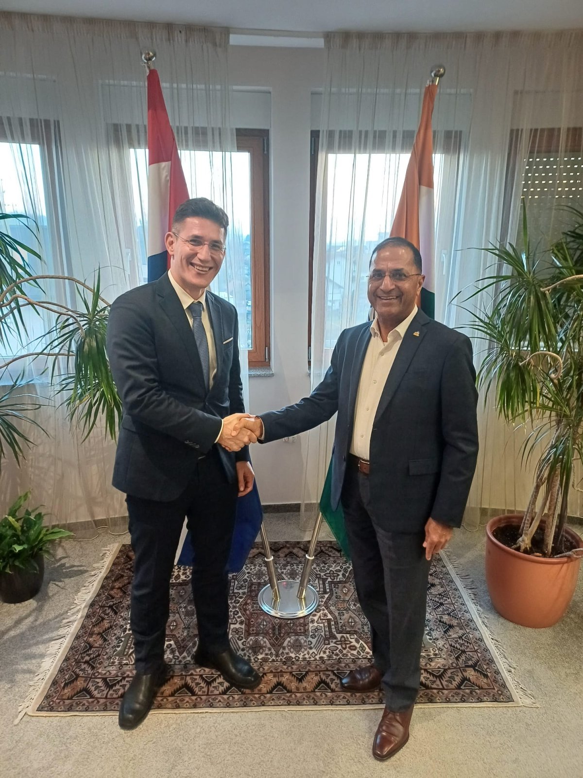 Before his departure, Ambassador Arun Goel received Mr. Zvonimir Troskot, Member of the Croatian Parliament, on 8 December at the Chancery. MP Troskot will visit India from 10–20 December 2025 under the ICCR Distinguished Visitors Programme for 2025–26. The Embassy of India extends its best wishes for a productive and insightful visit.