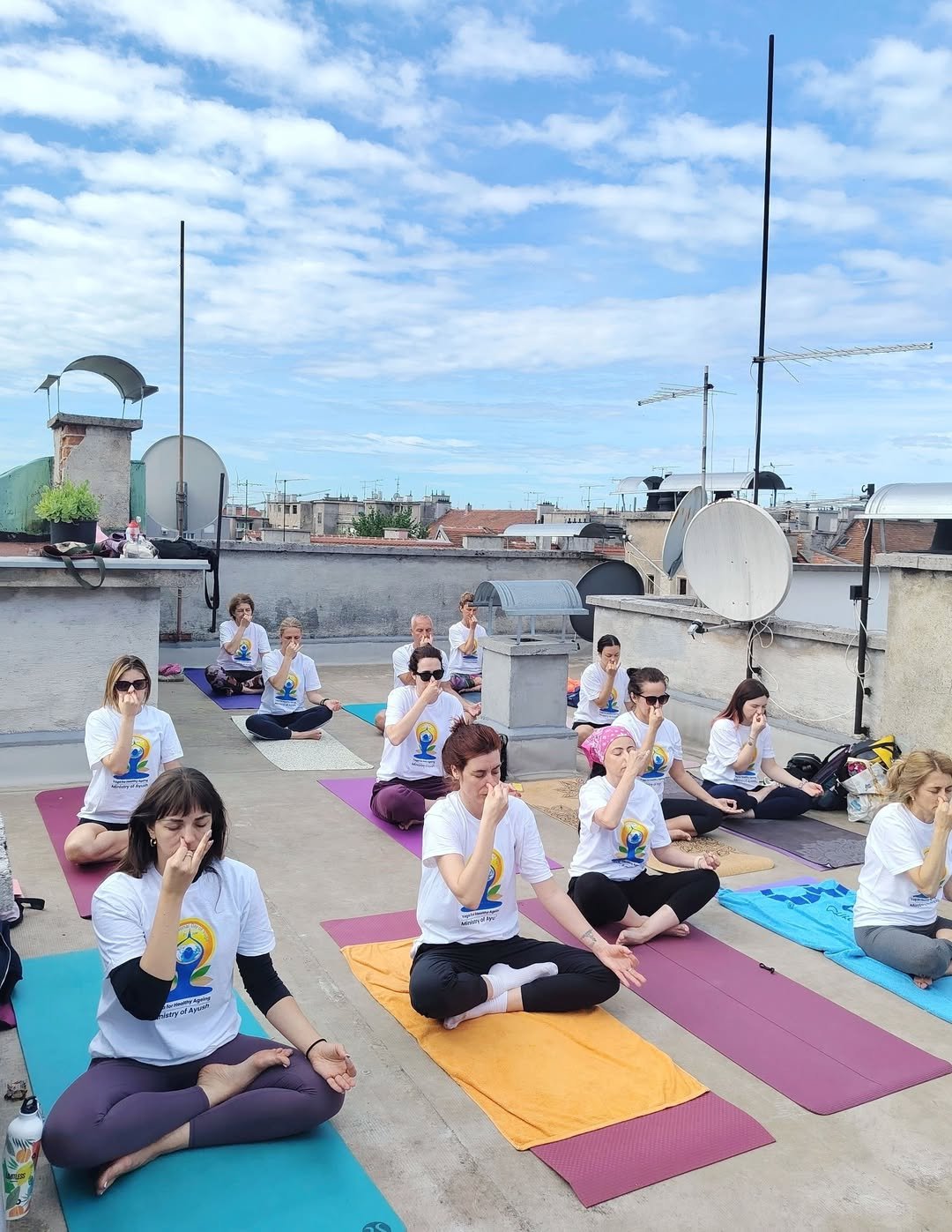 Special rooftop yoga session in the heart of Zagreb