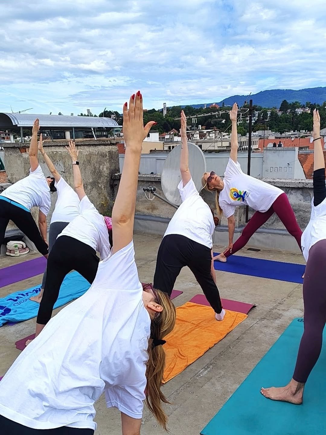 Special rooftop yoga session in the heart of Zagreb