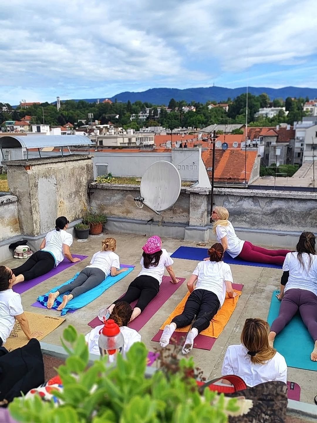 Special rooftop yoga session in the heart of Zagreb