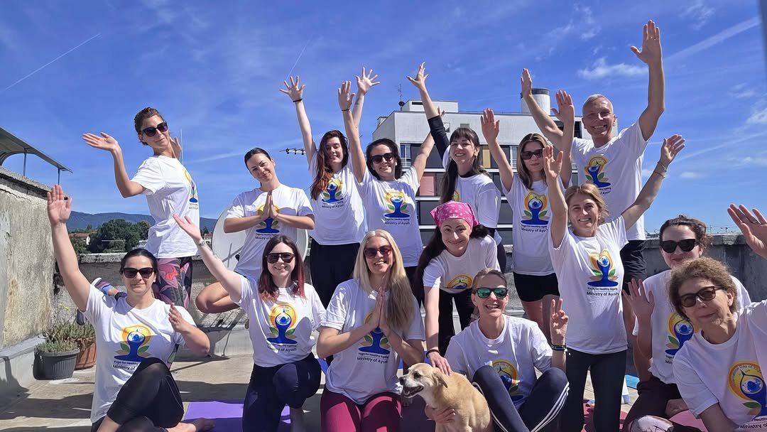 Special rooftop yoga session in the heart of Zagreb