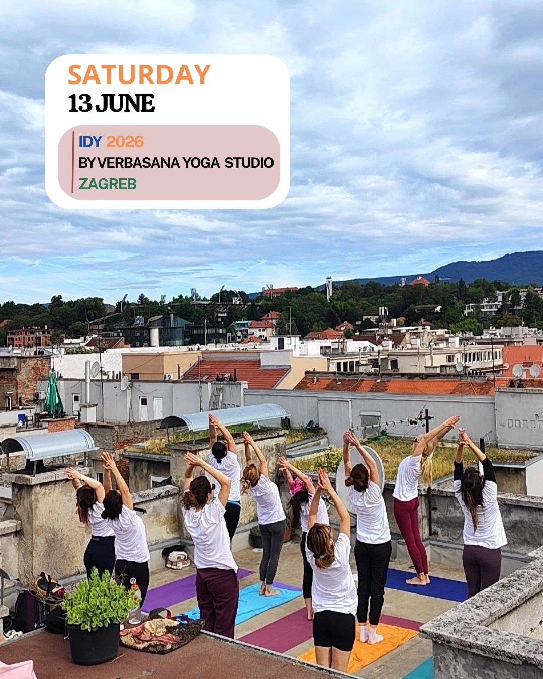 Special rooftop yoga session in the heart of Zagreb