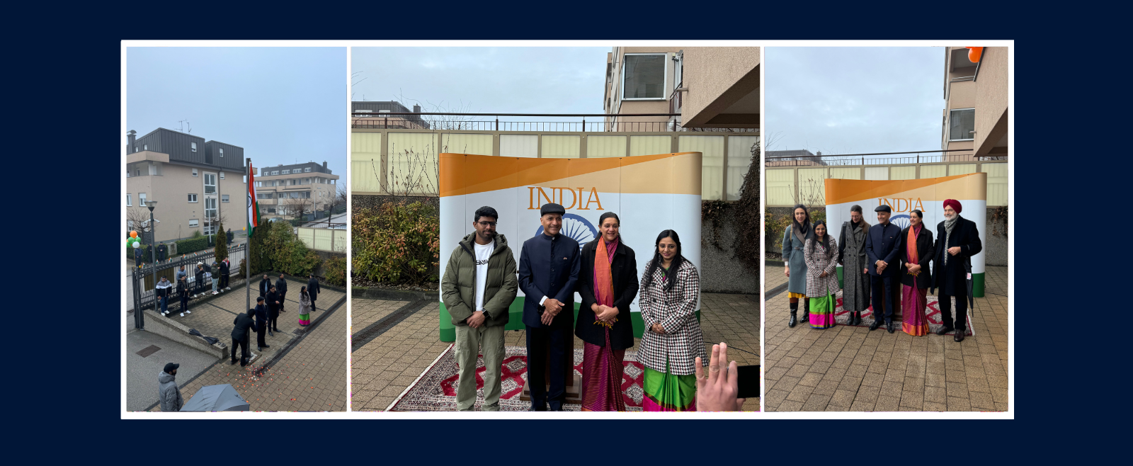 77th Republic Day of India was celebrated by Indians & Friends of India at the Chancery premises on 26 Jan. 2026. The National flag was unfurled by the Ambassador of India to Croatia, Mr. Arun Goel, followed by singing the National Anthem and reading the Hon’ble President of India’s address to the Nation.