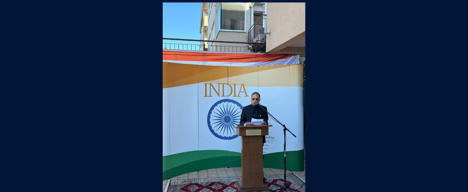 The Embassy of India, Zagreb celebrated the 80th Independence Day of India on 15 August at the Embassy premises