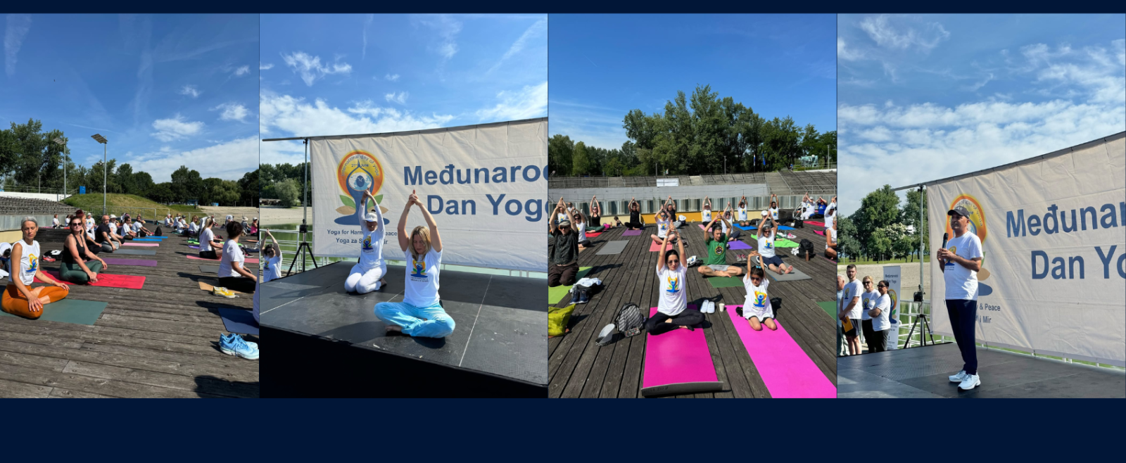 Central celebration of the International Day of Yoga was held in the green surroundings of Bundek Lake Park in Zagreb, under the global theme “Yoga for Healthy Ageing” on Sunday, 14 June 2026.
