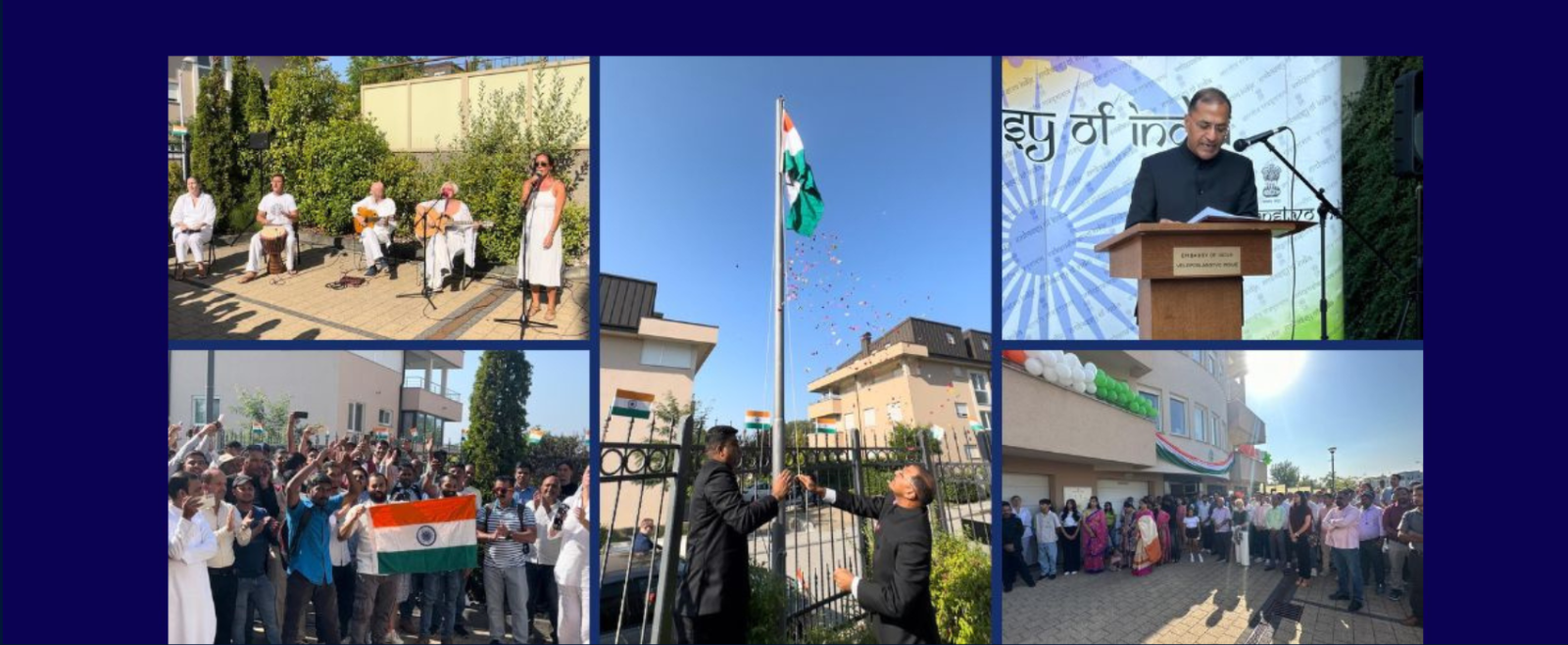 The Embassy of India in Zagreb celebrated the 79th Independence Day of the Republic of India on 15th August 2025. The ceremony started with the hoisting of the National Flag, followed by singing of the National Anthem. Subsequently, Ambassador Arun Goel read the