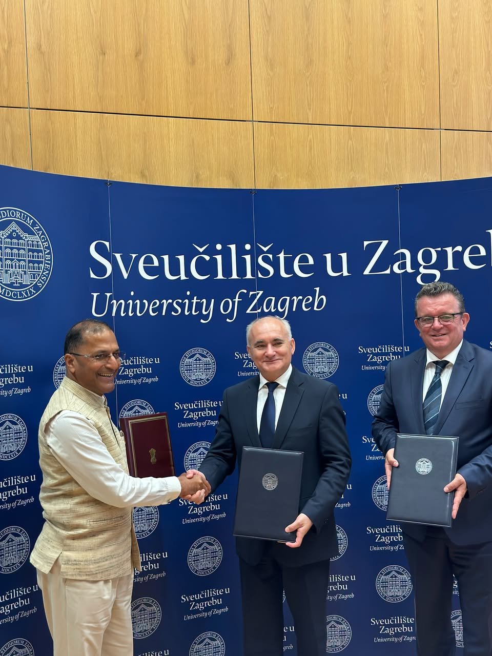 A Memorandum of Understanding (MoU) was formally signed on 23 June 2026 at the premises of the University of Zagreb, marking a significant step in academic and cultural cooperation between India and Croatia.