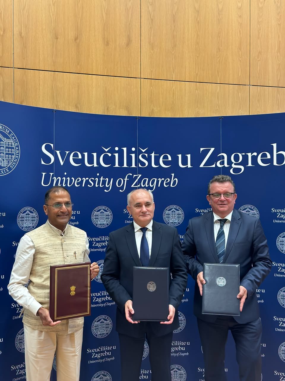 A Memorandum of Understanding (MoU) was formally signed on 23 June 2026 at the premises of the University of Zagreb, marking a significant step in academic and cultural cooperation between India and Croatia.