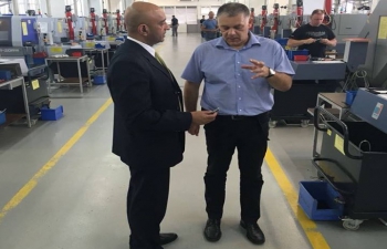Visit to HS Produkt, Croatian top defense production firm (small armaments). Amongst top three pistol manufacturers globally. Exporting to 30 countries. Looking to explore Indian market for exports and joint manufacturing.