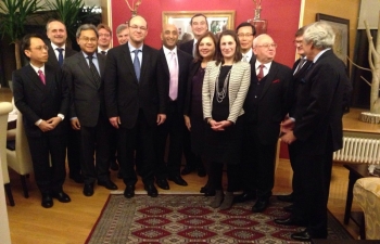 Croatian DPM and FM Stier hosted at Ambassador's Residence, 12 Jan 2017