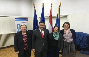 Ambassador Bagchi held a lecture titled "New India" at the Public Open University Zagreb (POUZ) on 8 May 2019