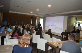 Embassy organized an interactive meeting to follow the general election results on 23 May 2019