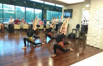 International Day of Yoga side events held during in Arena Centar, Namaste Indian Restaurant and Dverce Palace in Zagreb Upper Town on 8 June 2019