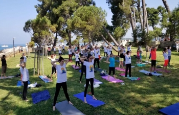 International Day of Yoga in Novigrad on 16 June 2019