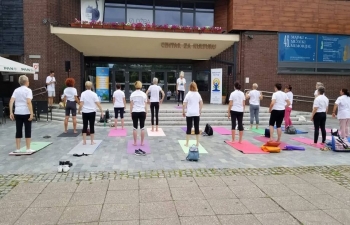 International Day of Yoga in Suhopolje, Koprivnica, Lepoglava and Čakovec on 21 June 2019