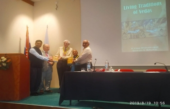 Ambassador Arindam Bagchi addressed at the 7th International Vedic Conference in Dubrovnik on 20 Aug 2019