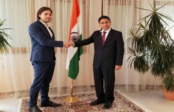 Ambassador Arindam Bagchi met Honourable Mr. Ivan V. Sinčić, Member of European Parliament & delegation on 30 Aug 2019