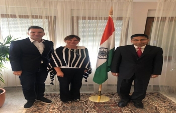 37. Ambassador Arindam Bagchi met with representatives of the tourist fair "Place2Go" on 12 Sept 2019
