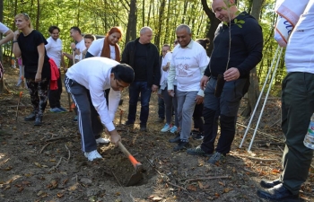 Tree Plantation organized by the Indian Embassy to commemorate Gandhi@150 in Zagreb on 25 October 2019