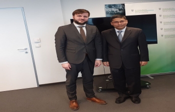 Minister of Environment and Energy Mr. Tomislav Coric to lead a Croatian delegation to Convention on Migratory Species CMSCOP13 in Gandhingar. Ambassador Arindam Bagchi met Hon'ble minister on 10 February 2020 to wish him a successful visit.