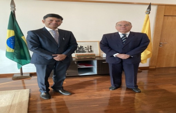 H.E. Ambassador Raj Kumar Srivastava called on H.E. Ambassador Mauro Viera of Brazil in Zagreb