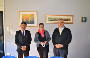 H.E. Ambassador Raj Kumar Srivastava met with Ms. Uzelac, GM of Viktor Lenac group - one of the leading shipyards for ship repair in the Mediterranean, to strengthen cooperation in the field of maritime economy between India & Croatia. 