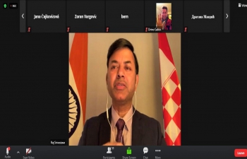 The 3rd Yoga Online Session was hosted by Yogacharya Mr. Jadranko Miklec, who has 4 decades of experience & wrote several books about Yoga. The session was focused on the positive effects of Yoga on human immune system relevant in the time of COVID-19. H.E. Ambassador Raj Kumar Srivastava also graced the occasion.