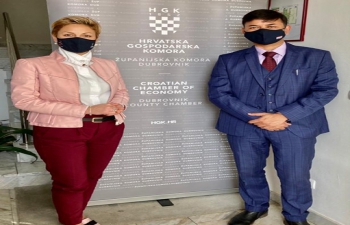 H.E. Ambassador Raj Kumar Srivastava met with Mrs. Nikolina Trojić, President of Dubrovnik Chamber of Commerce and discussed about India & Croatia Innovation ecosystems, Tourism potential & film production for creating awareness, human resource & skill development cooperation and expanding B2B engagements.