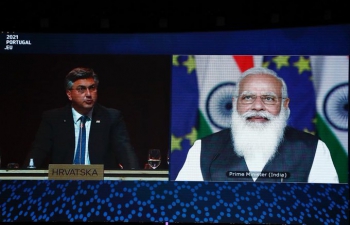  Hon'ble Prime Minister of Croatia Mr. Andrej Plenković said "At the EU-India Summit, we have expressed our solidarity with India in the context of the fight against the consequences of #COVID19. We are building a strategic partnership with India on strengthening economic cooperation & jointly combating the climate change, the digital transition and global security".