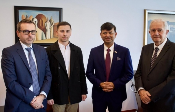 Mr. Dinesh K Patnaik, Director General of Indian Council For Cultural Relations began his visit to Croatia with the visit to Croatian Romani Union "Kali Sara" and meeting with MP Veljko Kajtazi to discuss details of forthcoming "International Roma Conference" to be held in Zagreb in 2022.