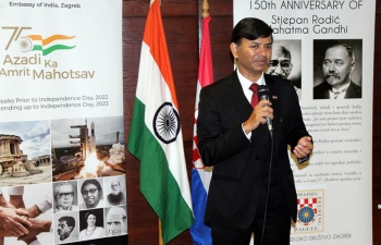 Indian Croatian Society and Mathematicians from University of Zagreb celebrated 134th birth anniversary of Indian Genius Srinivas Ramanujan (1887-1920). This was also the part of #AzadikaAmritMahotsav with the focus on themes of “Unsung Heroes” & “VishwaGuru Bharat”. While remembering Ramanujan we could also collate information on at least three generations of Indian & Croatian mathematicians who have worked together in past six decades on themes originated by Ramanujan and Harish-Chandra.