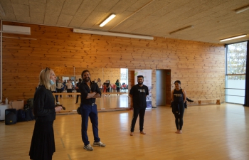 Enthusiastic participation at the Dance Training Workshop by Terence Lewis and the members of his group PARADOX with the students of the Silvia Hercigonja Art Dance School Zagreb held on February 23