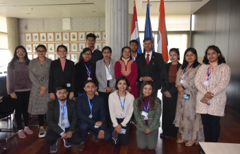 Ambassador Raj Kumar Srivastava met at the Sveučilište u Zagrebu Agronomski fakultet, 15 undergraduate, graduate and postgraduate students from Assam Agricultural University, Jorhat, India. The meeting was hosted by the Vice-Dean for International and Inter-Institutional Cooperation, Prof Kristine Kljak & Head of the Office for International Relations Ms Martina Šipek. Students stayed at the Faculty of Agriculture for a period of 6 weeks for the purpose of professional practice at the various departments. We hope for a successful student exchange that will strengthen India-Croatia academic & youth driven partnership