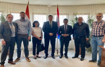 Ambassador met with the Croatian Chess Grandmasters’ delegation which is due to participate in the International ♟ Olympiad in Chennai in July/August 2022. With last year’s participation of 